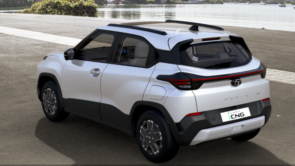 Tata Punch CNG boot space with cylinder