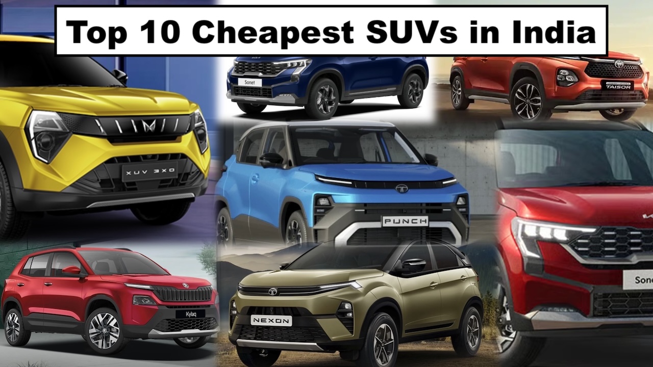 Top 10 Cheapest SUVs in India